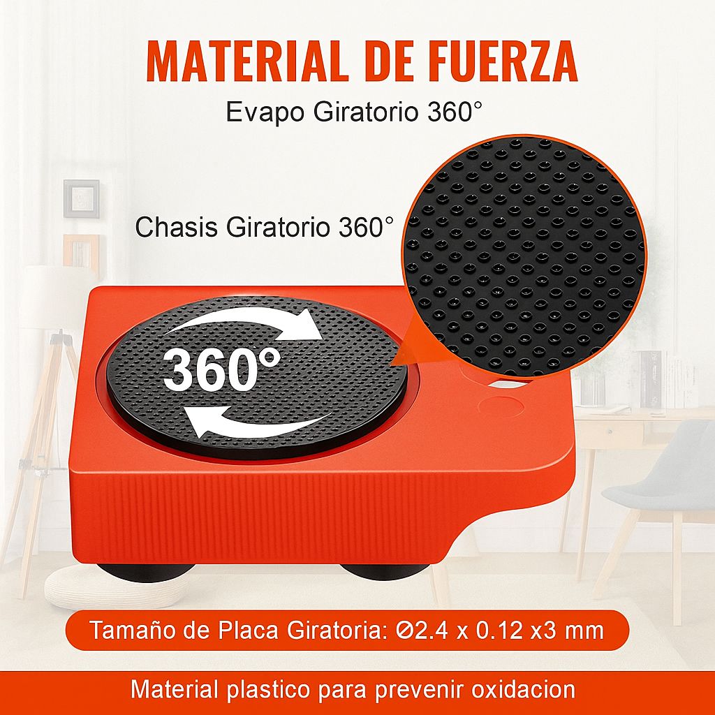 Sistema De Transporte De Muebles 4 Pcs